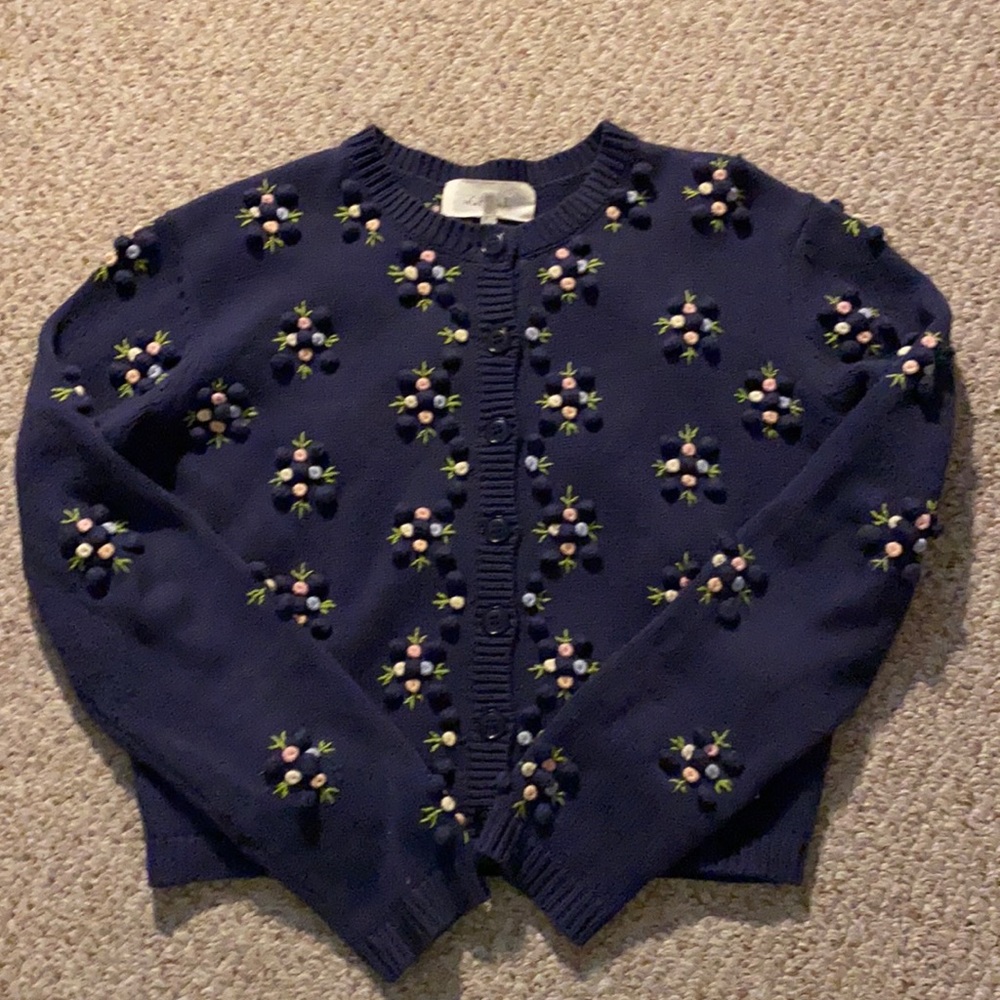 Bobble navy blue cardigan